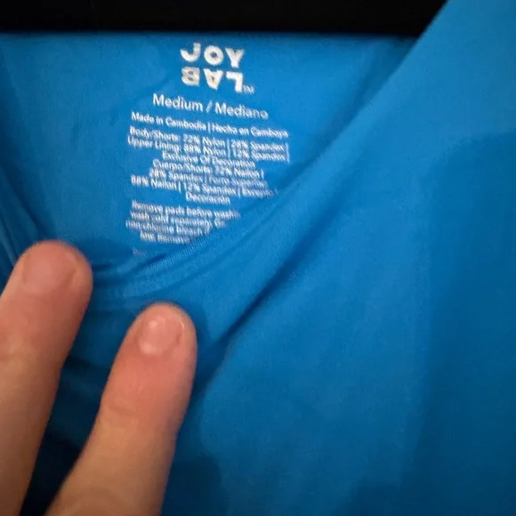 JoyLab Bright Blue Sleeveless Fit-and-Flare Dress - Picture 2 of 3